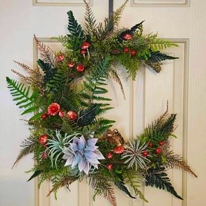 Frog and Mushroom Wreath